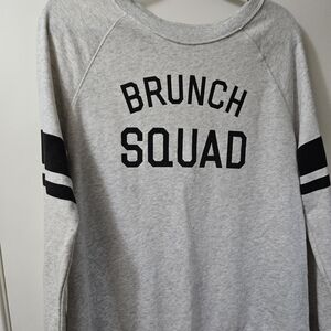 Brunch Squad, Gray sweater medium